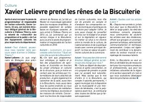 Coupure de presse — Autant en emporte la Marne, Avril 2024 : Xavier Lelièvre, interview, portrait