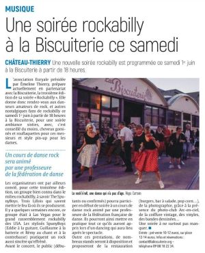 Coupure de presse — L'Union, Mai 2024 : Rockabilly Time, The SpunyBoys, concert, rock