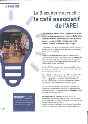Coupure de presse — Journal de la CARCT, Septembre 2024 : Guet-Apens, APEI des 2 Vallées, solidarité, café associatif