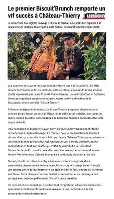 Coupure de presse — L'Union, Janvier 2025