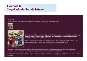 Coupure de presse — Axomois, Février 2025
