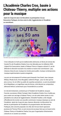 Coupure de presse — L'Union, Février 2025