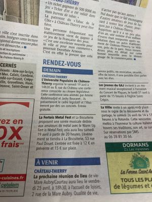 Coupure de presse — L'Union, Avril 2025