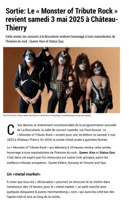 Coupure de presse — L'Union, Avril 2025