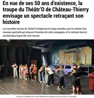 Coupure de presse — L'Union, Juin 2025 : Théâtr'O, théâtre, scène locale