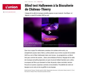 Coupure de presse — L'Union, Octobre 2025