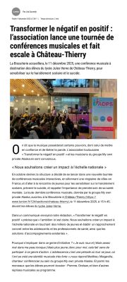 Coupure de presse — L'Union, Décembre 2025