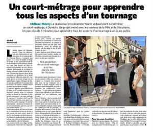 Coupure de presse — L'Union, Juillet 2026 : Yoann Vellaud, L'Atalante, cinéma, jeune public